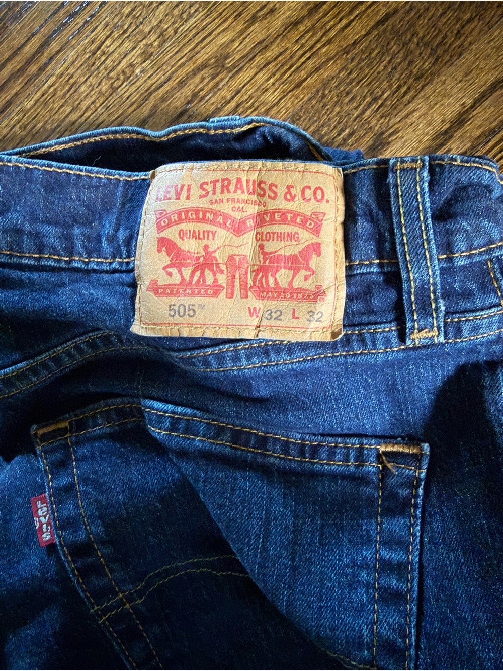 Levi's 505Men's Blue Classic Straight Jeans Size 32/32